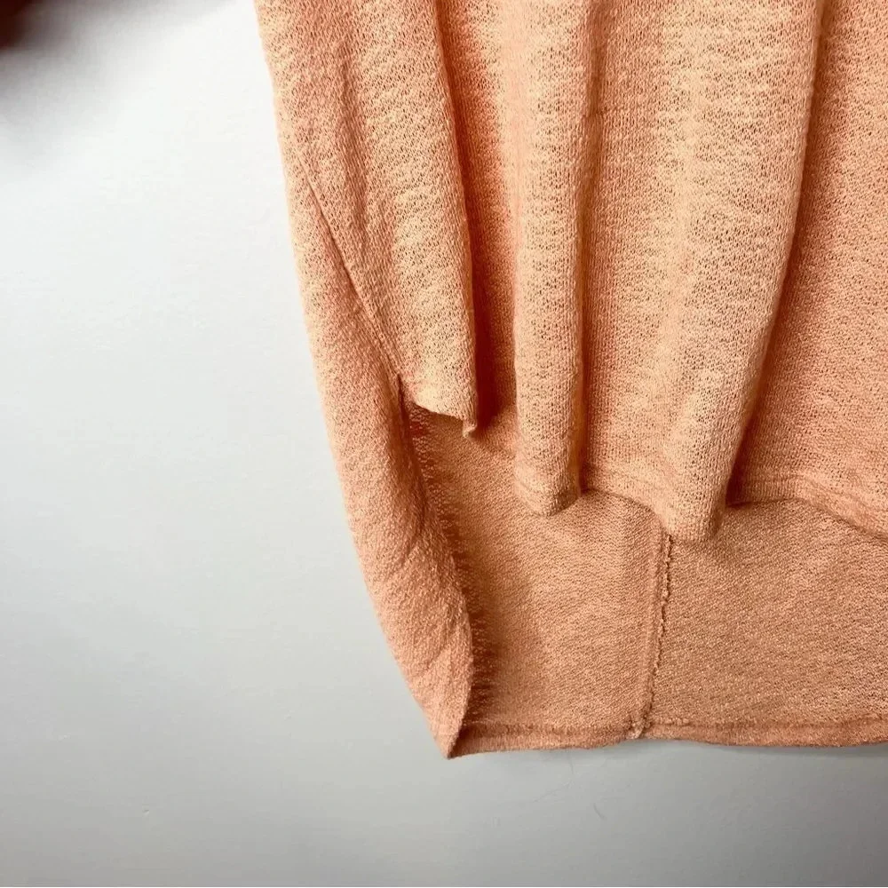 Free People Peach Short Sleeve Tee - Picture 5 of 8